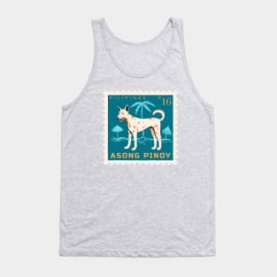 Asong Pinoy Dog Postage Stamp Tank Top